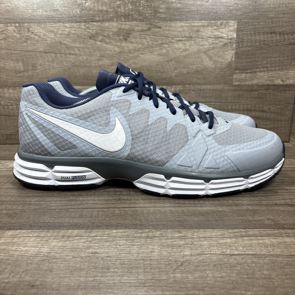 Nike Dual Fusion TR 6 Blue Gray Mens US Size 13 704889-015 Running Shoes